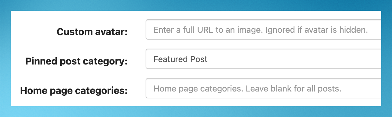 Mnml pinned setting.